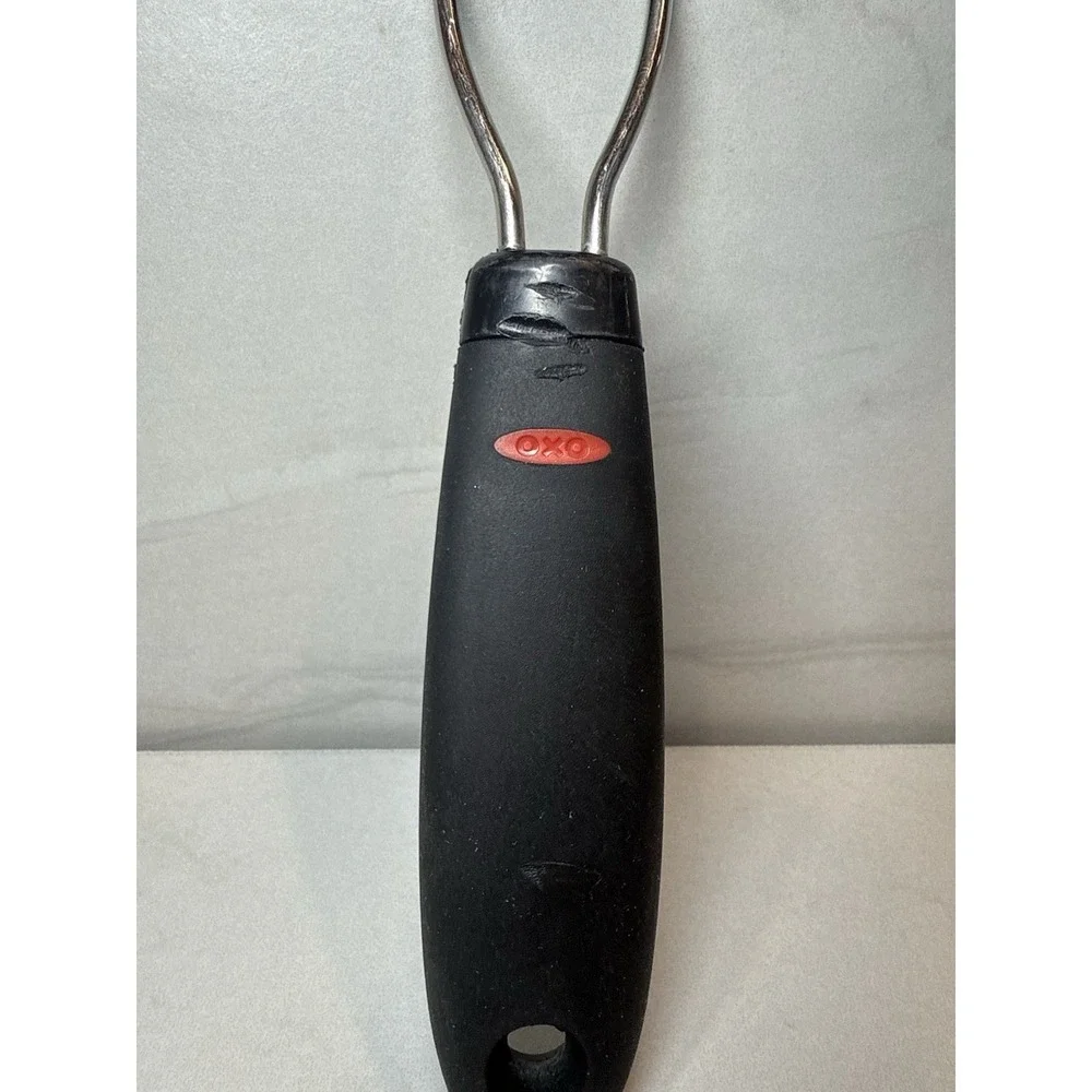 OXO Good Grips‎ Large Silicone Turner Spatula Pancake Flipper Black Nylon Handle